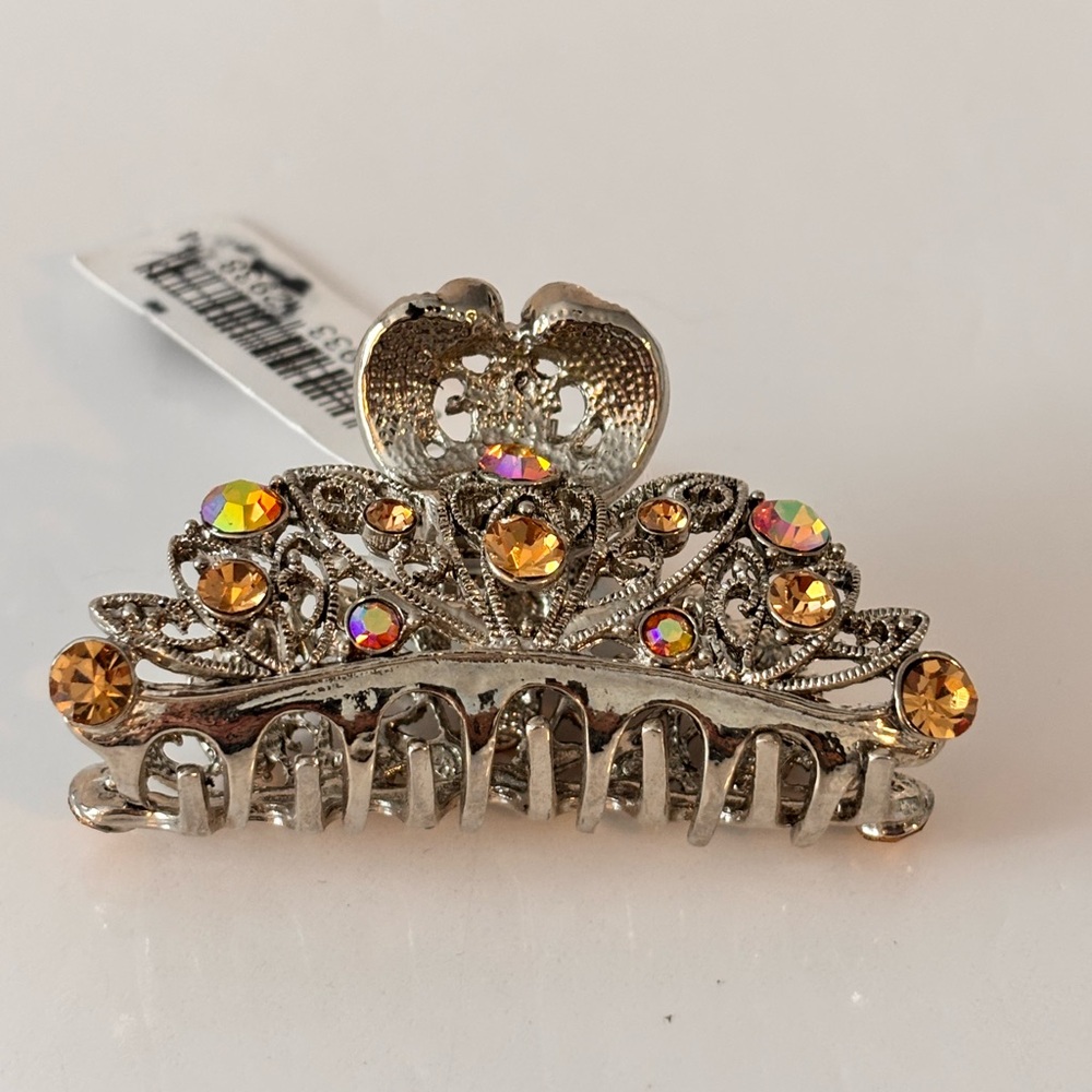 💥FREE💥 NWT metal hair claws clip whit rhinestones